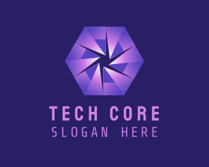 Tech Hexagon Software logo design