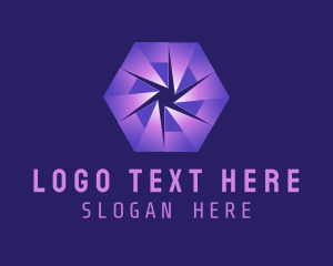 Purple - Tech Hexagon Software logo design