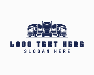 Logistics Delivery Vehicle Logo