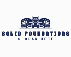 Trucker - Logistics Delivery Vehicle logo design