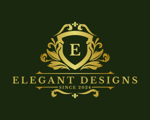 Ornate - Elegant Ornate Shield Crest logo design