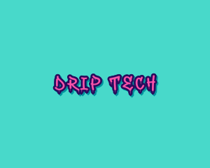 Dripping - Street Graffiti Drip logo design