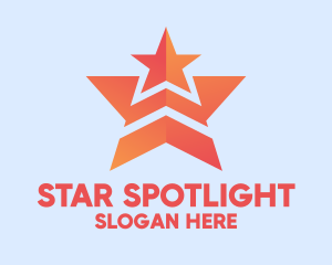 Orange Double Star  logo design