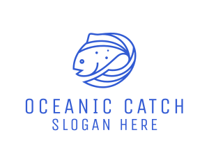 Fish - Fish Seafood Salmon logo design
