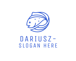 Fish Seafood Salmon logo design