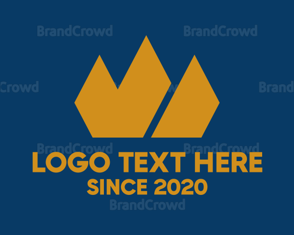 Simple Pointed Crown Logo