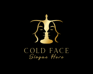 Gold Scale Face logo design