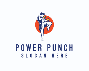 Kickboxing - Kickboxing Combat Sports logo design