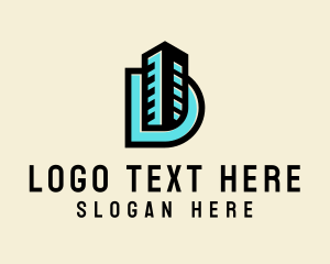 Architecture - Building Letter D logo design