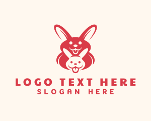 Red Happy Bunny Logo