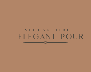 Elegant Company Wordmark  logo design