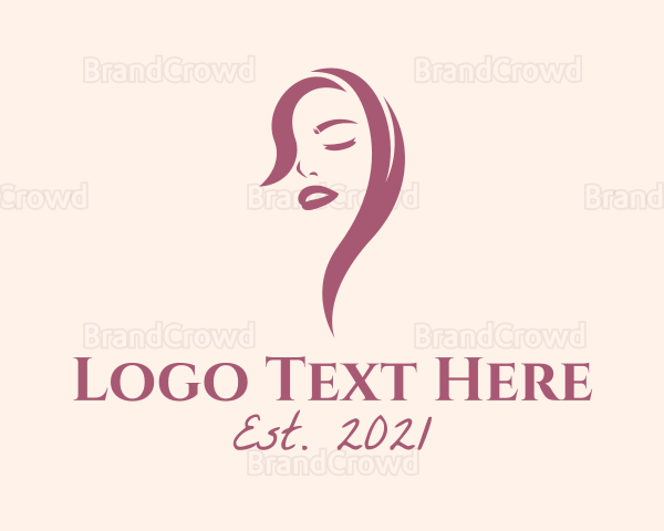 Female Hairstylist Salon Logo