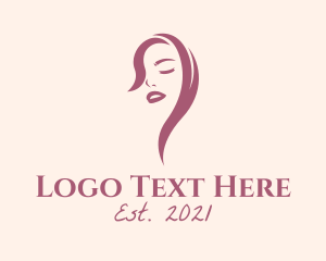Lipstick - Female Hairstylist Salon logo design
