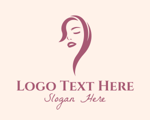 Female Hairstylist Salon Logo