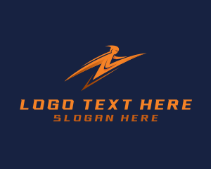 Fast - Fast Electric Human logo design