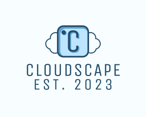 Cloudy Camera App logo design