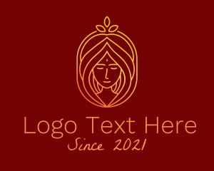 Pageant - Minimalist Beauty Woman logo design