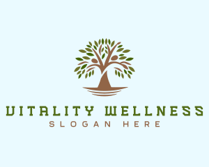 Community Wellness Tree logo design