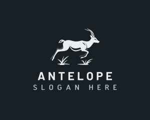 Antelope Deer Animal logo design