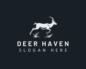 Deer - Antelope Deer Animal logo design