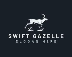 Gazelle - Antelope Deer Animal logo design
