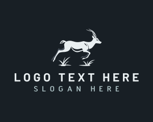 Conservation - Antelope Deer Animal logo design