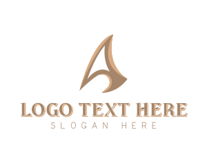 Wave - Upscale Brand Letter A logo design