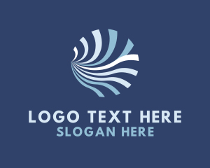 Lines - Wave Lines Circle logo design