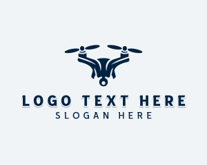 Quadcopter - Videography Photography Drone logo design