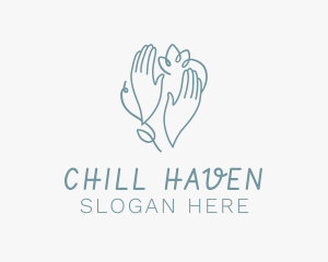 Relaxing Massage Hands logo design