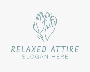 Relaxing Massage Hands logo design