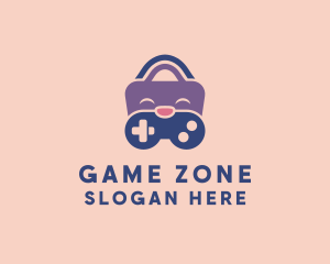 Gamer Shopping Bag logo design