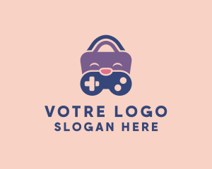 Controller - Gamer Shopping Bag logo design