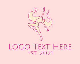 Sports - Lady Gymnast Sports logo design
