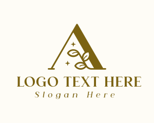 Perfume - Natural Leaf Letter A logo design