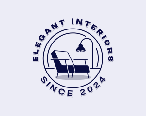 Lamp Armchair Upholstery logo design