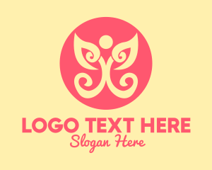 Insect - Fancy Social Butterfly logo design