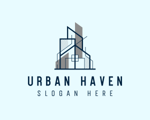 Cityscape - House Building Cityscape logo design