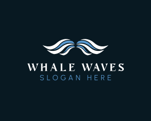 Water Wave Wings logo design