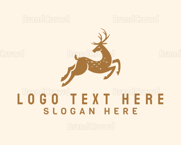 Gold Deluxe Deer Logo