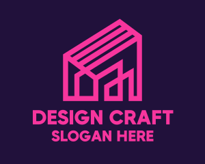 Architecture - Architecture Pink House logo design