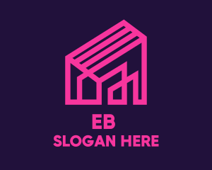 Architecture Pink House logo design