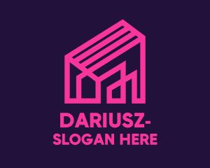 Interior - Architecture Pink House logo design