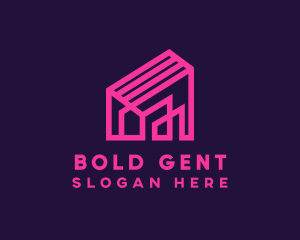 Architecture Pink House logo design