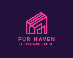 Architecture Pink House logo design