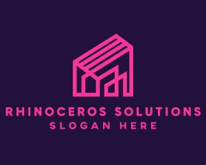 Architecture Pink House logo design