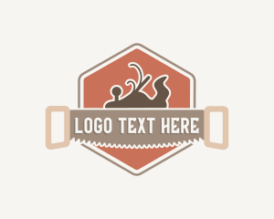 Log - Woodwork Workshop Tools logo design