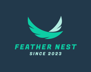 Wings Feather Airline  logo design