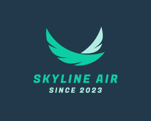 Airline - Wings Feather Airline logo design