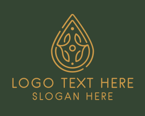 Liquid - Natural Oil Extract logo design